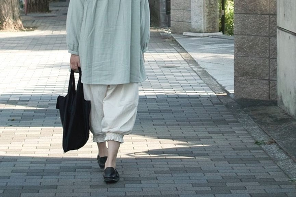 国産ダブルガーゼ 100% パフ バルーンパンツ ※選べる９色 3枚目の画像