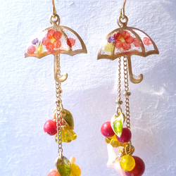 ☂UMBRELLA *梅花* Earrings 5枚目の画像