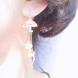 ☂UMBRELLA *SAKURA* Earrings 4枚目の画像