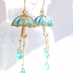 再販☂UMBRELLA Earrings *Bijou Stone* 1枚目の画像