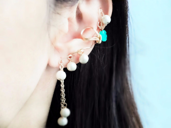 【Lily of the valley Ear Cuff 2】 1枚目の画像