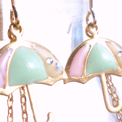 再）☂UMBRELLA Earrings*Marshmallow* 3枚目の画像