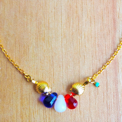 TRICOLOR SELL NECKLACE 第2張的照片