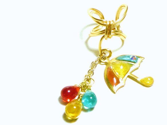 傘イヤカフ☂UMBRELLA Ear Cuff [traffic signal] 2枚目の画像