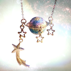 「土星はペット。」なネックレス/Saturn Necklace 1枚目の画像