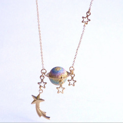 「土星はペット。」なネックレス/Saturn Necklace 2枚目の画像