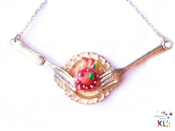 （S）草莓蛋糕項鍊〜餐漸進形式項鍊〜 第1張的照片