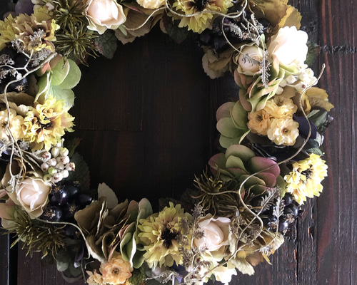 ナチュラルリース〜ススキ 1_bca8e6e77f9f85efef0dc8cb0c66