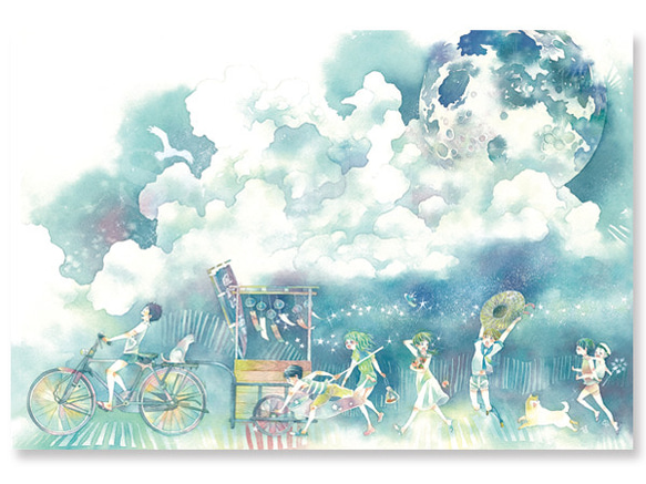 【お好み水彩ポスカ】5枚セット〈No.13〉星屑の音色 1枚目の画像