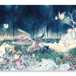 【お好み水彩ポスカ】5枚セット〈No.31〉王子の庭 1枚目の画像