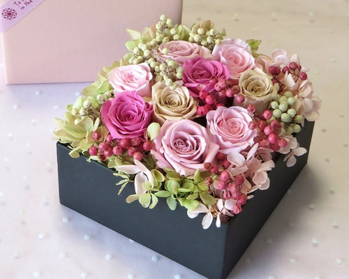 訳あり　プリザーブドフラワー　ローズ ナチュラルローズガーデン プリザーブドフラワー・ローズフラワー