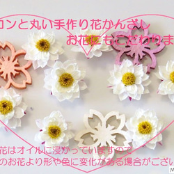 ひめ桜のハーバリウム　～2024‘新花手作り花かんざしのプレミアム桜色ハーバリウム～（プレゼント用　ラッピングあり） 5枚目の画像