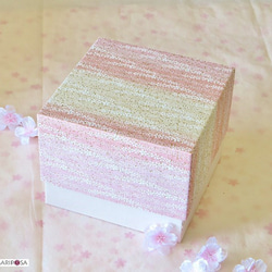桜色のフラワーボックス～花かすみ～  桜柄ボックス 4枚目の画像