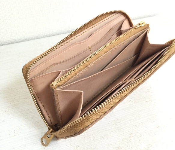 ※受注製作 [hourglass long wallet -round zip type-] 7枚目の画像