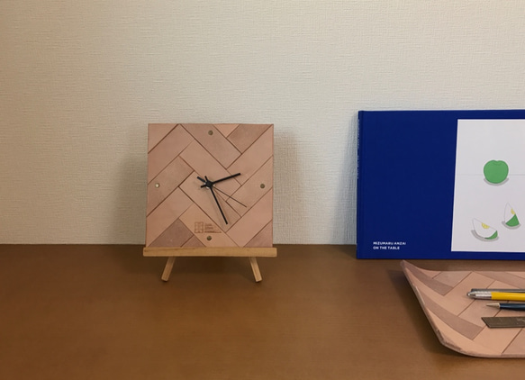 ※受注製作 [three fifteen herringbone wall clock] 5枚目の画像