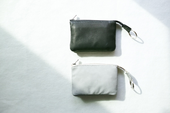 ※受注製作 [three fifteen  compact  wallet  -deer skin-] 1枚目の画像