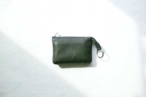 ※受注製作 [three fifteen  compact  wallet  -deer skin-] 2枚目の画像