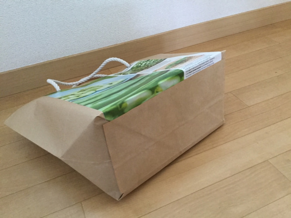 【英国雑誌×米袋】エコなバッグSサイズ　そら豆 3枚目の画像