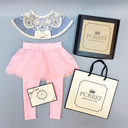 PUREST baby collection｜芭比小公主的藍色寶盒裝扮｜禮盒組｜寶寶最佳彌月禮．週歲禮盒的首選 第4張的照片