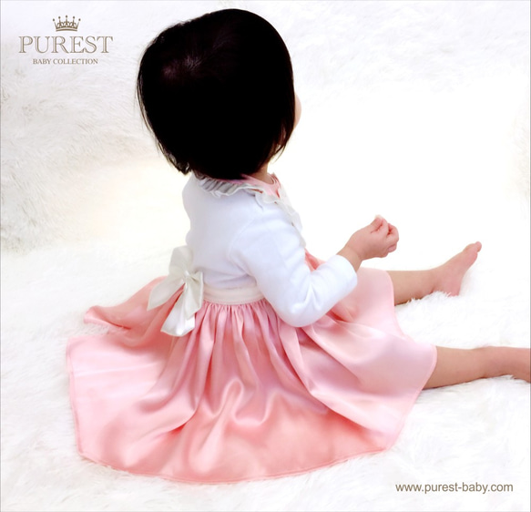 PUREST baby collection｜芭比小公主的華麗裝扮｜圍裙洋裝禮盒｜寶寶最佳彌月禮 ‧ 週歲禮盒的首選 第5張的照片