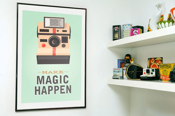 Poster • tw 丨Make Magic Happen/插畫/掛畫/海報/尺寸可客製 第2張的照片