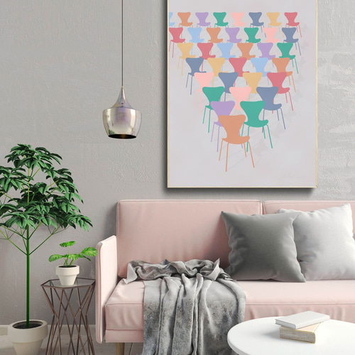 ポスター•tw丨アルネ・ヤコブセンシリーズ7 /イラスト/壁画/ポスター