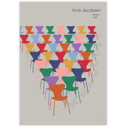 Poster • tw 丨Arne Jacobsen Series 7/插畫/掛畫/海報/尺寸可客製 第3張的照片