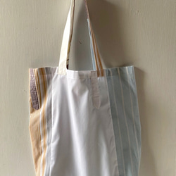 totebag /ヴィンテージ ストライプのペラペラトートバッグ    ■tf-362 2枚目の画像