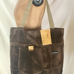 tote bag/ヴィンテージベロアのトートバッグ    ■tf-287 5枚目の画像
