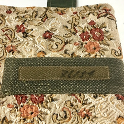 tote bag/ヴィンテージ 花柄　ミリタリートートバッグ ■tf-293 4枚目の画像
