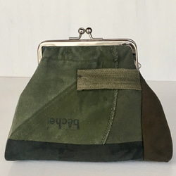 -sale‼️-  pouch /ヴィンテージ ミリタリー がま口ポーチ    ■tf-325  -DM便送料無料- 3枚目の画像