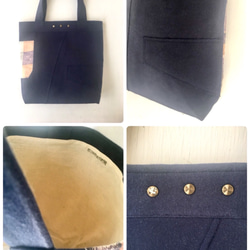 totebag /ヴィンテージ パステルカラーチェックのトートバッグ    ■tf-327 8枚目の画像