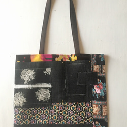 totebag /ヴィンテージ 花柄トートバッグ    ■tf-335 2枚目の画像