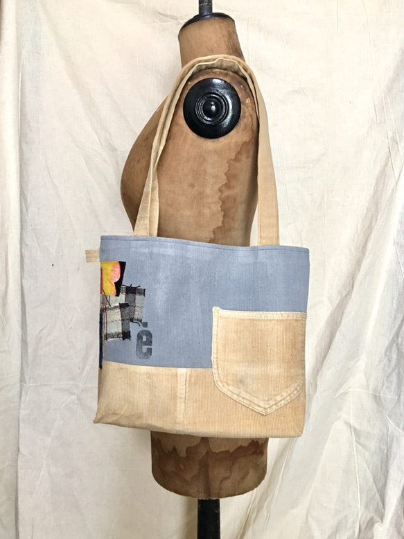 totebag /復古淡色手提包■tf-343 第1張的照片