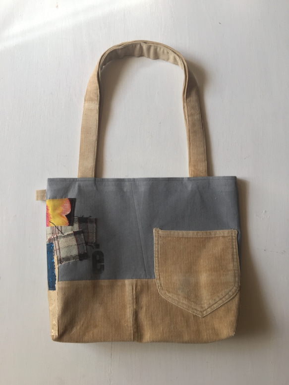 totebag /復古淡色手提包■tf-343 第2張的照片