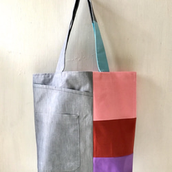 totebag /ヴィンテージ カラフルトートバッグ    ■tf-350 2枚目の画像