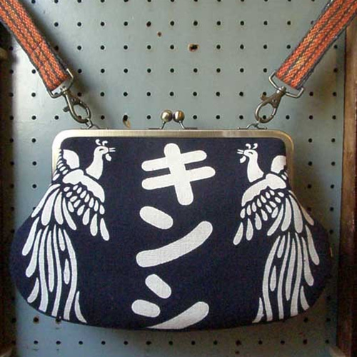 前掛け 消防 がま口 リメイク ハンドメイド （前掛け 消防 その