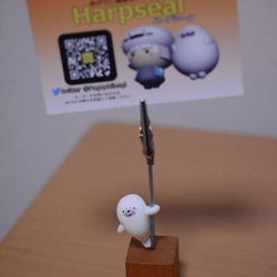 Harpseal ポールダンスあざらしメモクリップ 2枚目の画像