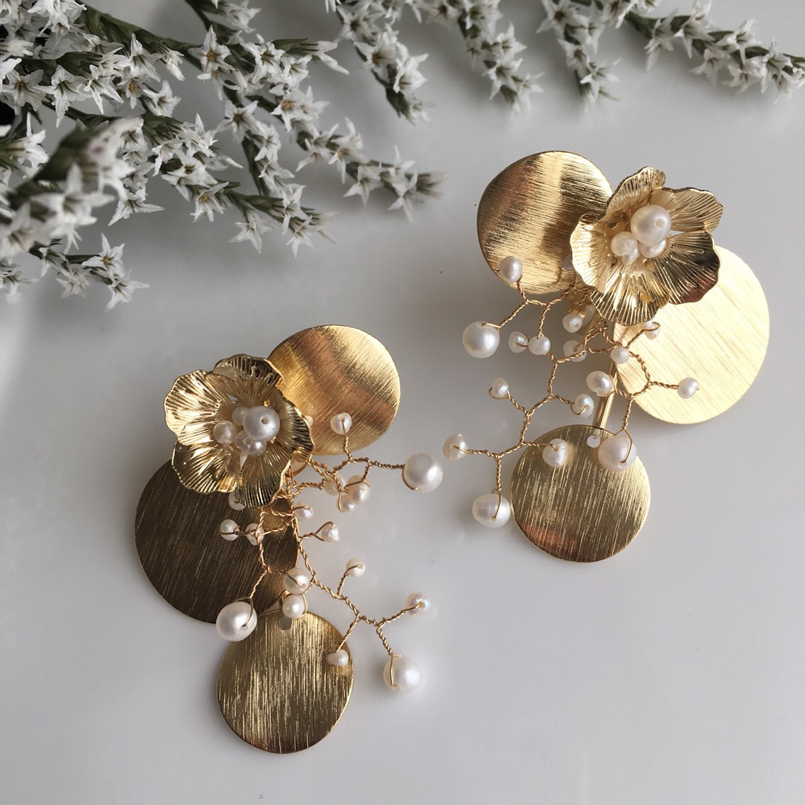 【受注制作】パールのなみだ ゴールド