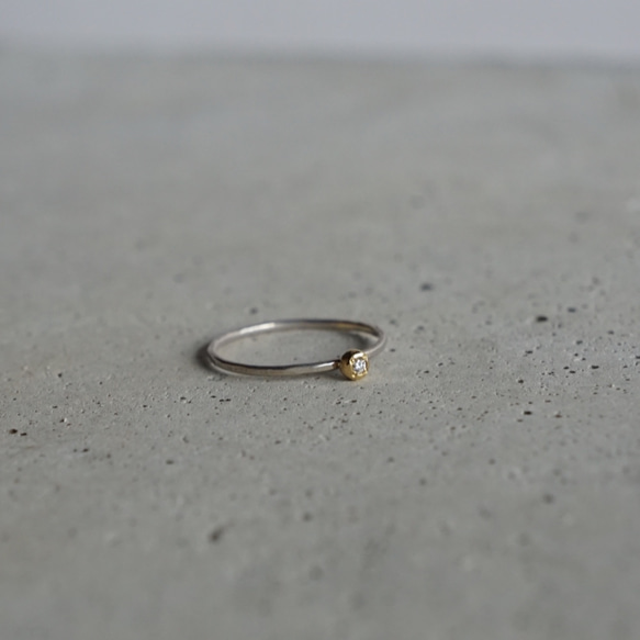[DROP] Dia戒指（SILVER925 / K18 / Dia0.01ct） 第6張的照片