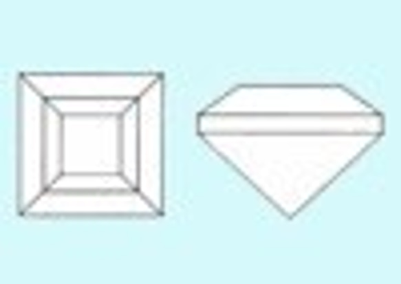 合成石〔トパーズ〕スクエア4×4ｍｍ 2枚目の画像