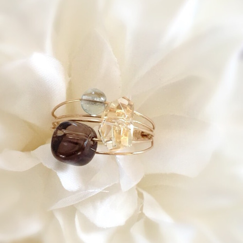 【期間限定出品】18K シトリン　リング　14号 シトリン リング 18金 イエローゴールド k18 18k 指輪