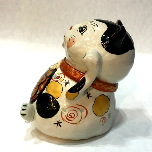 送料無料】一品物 こいこい福来い招き猫 置物（名入れ不可）IPP017