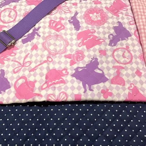 楽天市場】【レッスンバッグ】 ハンドメイド （花柄パープル