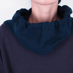Kimamaキンチャクネックシャツ（木綿 錆紫）【受注生産対応】 6枚目の画像