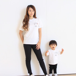 【送料無料】 BeHappy にこちゃん 名前入り Tシャツ 大人サイズ　人気プレゼント　プチプラ 9枚目の画像