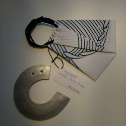 オリガミマスク　浴衣　綿100％　エコデザイン 20120058 origami mask 3枚目の画像