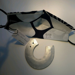 オリガミマスク　浴衣　綿100％　エコデザイン 20120067 origami mask 4枚目の画像