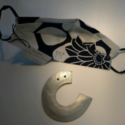 オリガミマスク　浴衣　綿100％　エコデザイン 20120042 origami mask 4枚目の画像