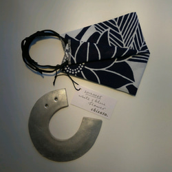 オリガミマスク　浴衣　綿100％　エコデザイン 20120065 origami mask 3枚目の画像